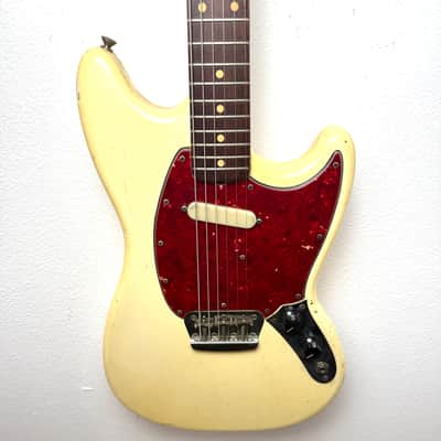 Fender Musicmaster II Caly Dot 1964 - Olympic White image 7