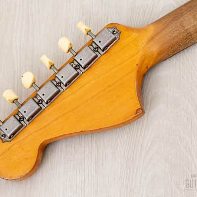 1965 Fender Mustang Vintage Offset Guitar Olympic White w/ Case image 5