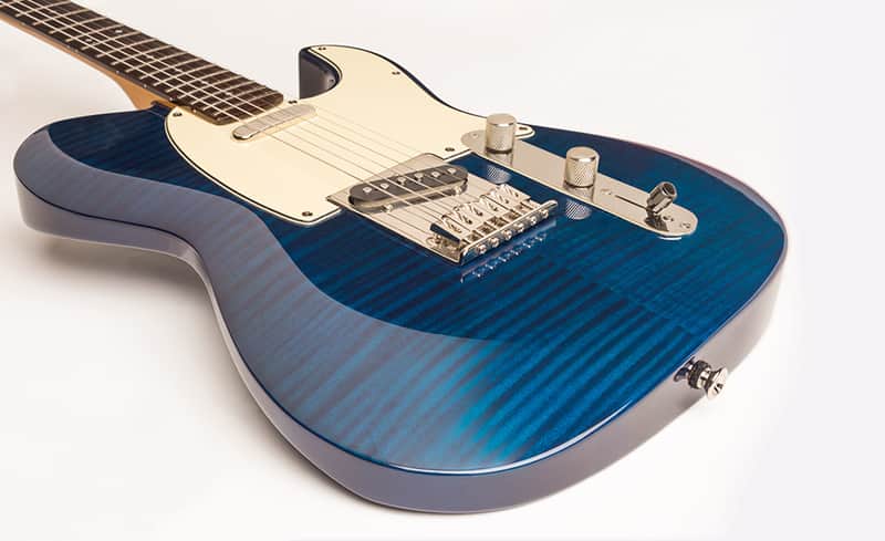 Dean Zelinsky Dellatera Z-Glide Custom 2019 Trans Blue image 1