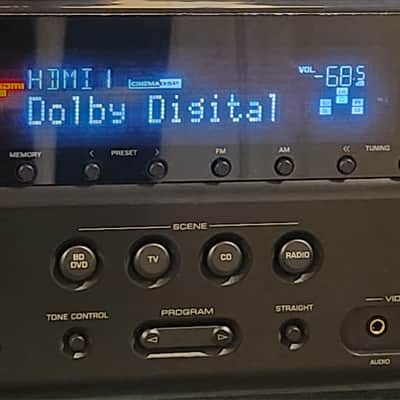 Yamaha Yamaha RX V375 AV Receiver Black 90s - Black metal case image 3