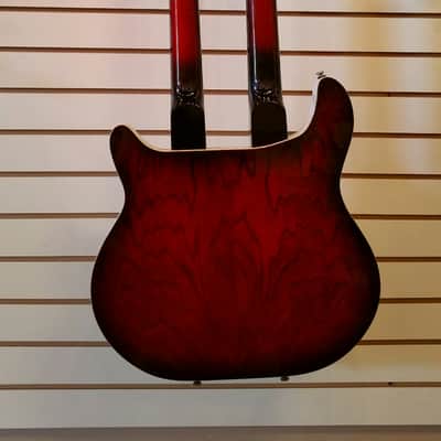 Italia Rimini Twin Double Neck, White Pearl, Redburst back 2015 NOS image 11