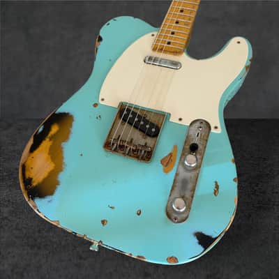 Nash T-57 – Seafoam Green over 2-Tone Sunburst, Heavy Aging image 1
