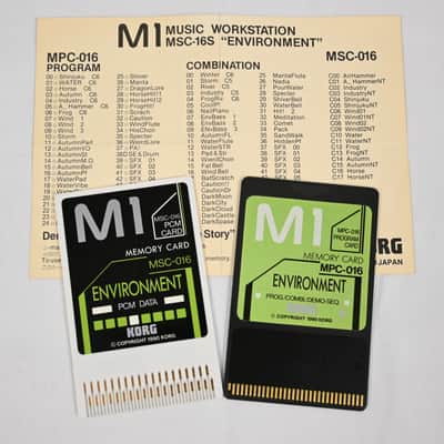 Korg MPC-016 / MSC-016 Memory Card Set M1 ***Ultra Rare***