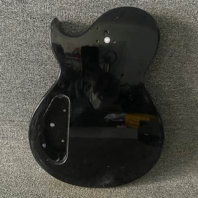 Black Glossy Finish Basswood Guitar Single Cut Body image 11
