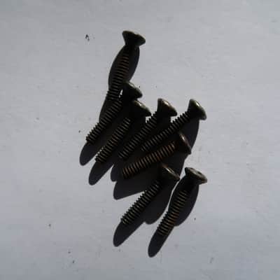 Eight Fender  Stratocaster pickup & Switch Screws relic aged  50's  '60's 71 RI Strat 62 58 image 4