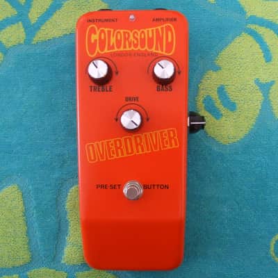 Colorsound rare orange 2021 OVERDRIVER Castledine fuzz distortion guitar pedal sola sound ZCD image 1
