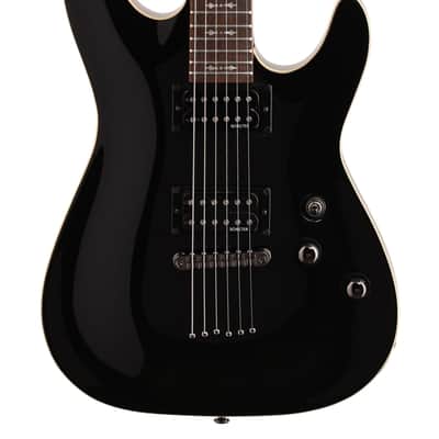 Schecter Omen 6 6 String Electric Guitar Black image 3