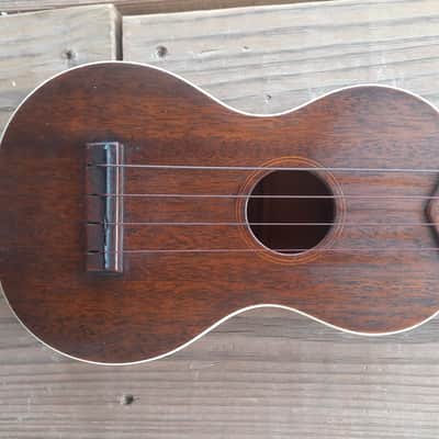 Martin-Like Vintage Soprano Rutan Ukulele 1920s - Solid Mahogany image 7