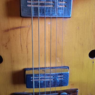 ~VINTAGE 1967 Kent Americana Sunburst Electric Hollowbody Guitar~ image 7