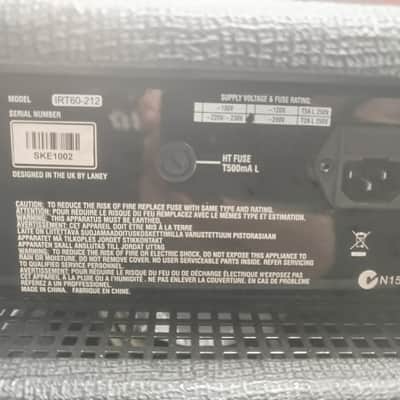 Laney Ironheart IRT60-212 60-Watt 2x12" Tube Guitar Combo 2010s - Black image 9