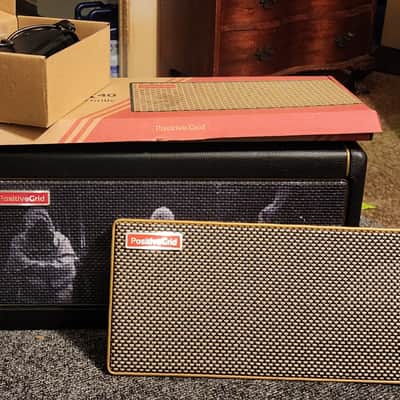 Positive Grid Spark 40 40-Watt 2x4" Modeling Guitar Combo 2020 - Present - Black WITH CUSTOM GRAPHIC GRILL AND ORIGINAL image 2