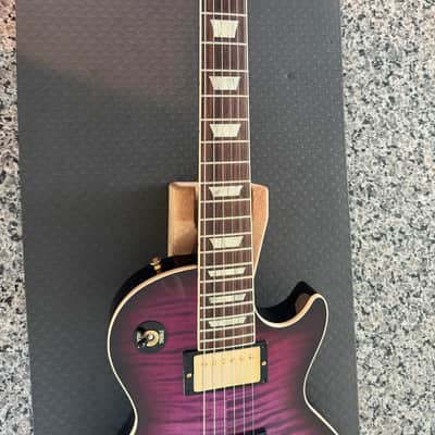 2025 Gibson Custom Shop Les Paul Axcess Standard Floyd Rose - Tri-Berry Burst - 8 lb 7 oz image 2