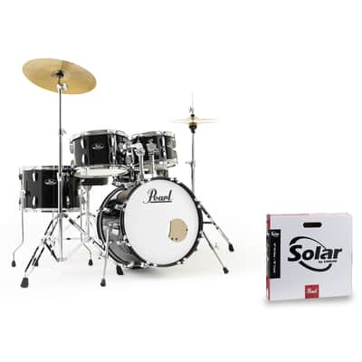 Pearl Roadshow 18" Jet Black with Solar Cymbals image 1