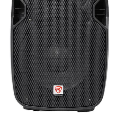 (2) Rockville SPGN104 10" 1600w DJ PA Speakers+Bluetooth Amplifier+Stands+Cables image 6