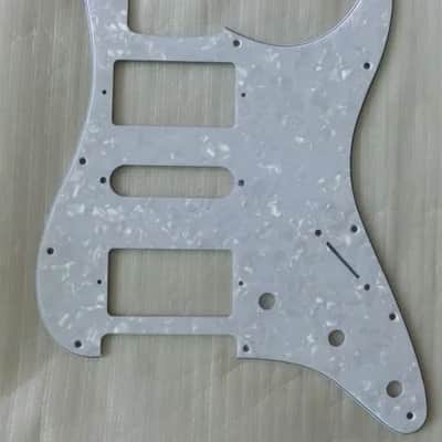 Budreau Guitars Pickguard for Fender Stratocaster (HSH) White Pearloid image 2