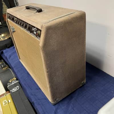 Vintage Fender Super 6G4A Brownface 40-Watt 2x10" Tube Guitar Combo Guitar Amp Amplifier 1960 image 4