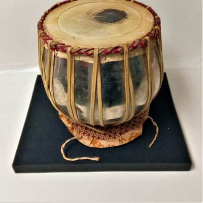 Vintage Authentic Steel Tabla Drum Dagga Bayan Made in India image 1