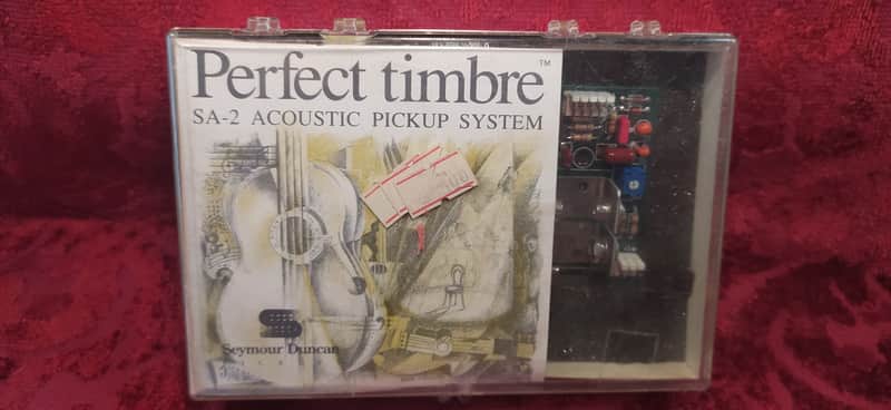 Vintage Seymour Duncan SA-2 Perfect Timbre Acoustic Pickup - NOS Complete w/ Serial & Box (Early 90s) image 1