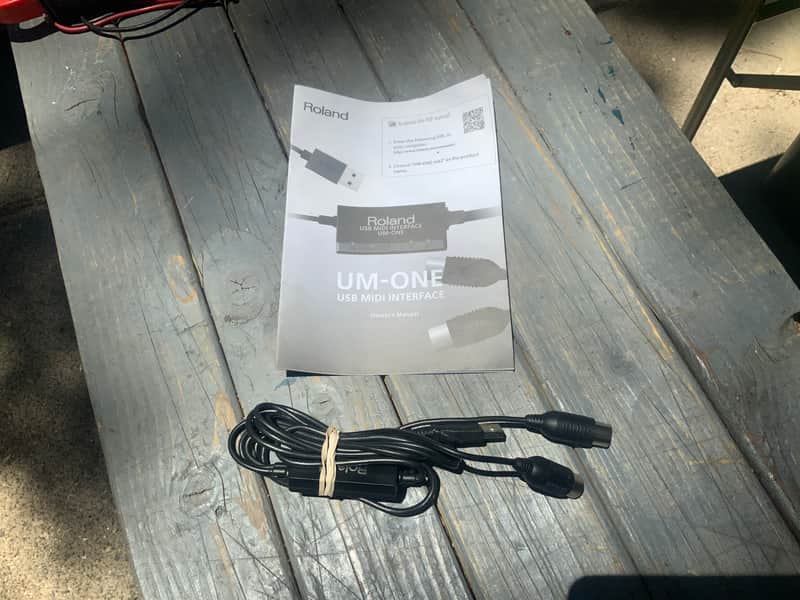 Roland UM-ONE mk2 USB MIDI Interface 2010s - Black image 1