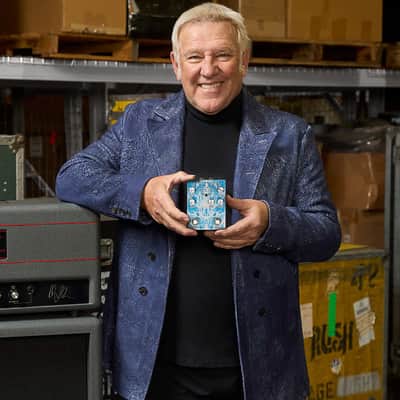 Lerxst Snow Dog Limited Edition Alex Lifeson Signature Octave Fuzz Pedal w/ Hand-Signed Backstage Laminate image 6