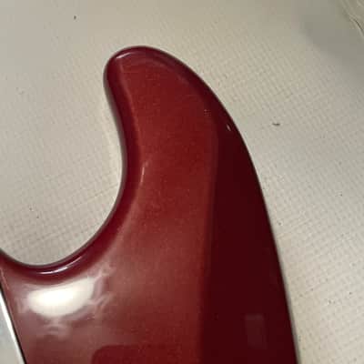1995 MIM Fender Mexico Candy Apple Red Stratocaster Guitar Body 6 Post Tremolo image 18