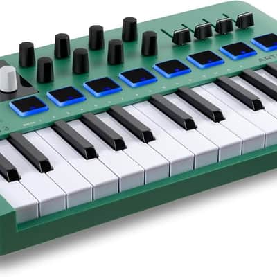 Arturia MiniLab 3 — Limited Edition Mint Green 25 Key USB MIDI Keyboard Controller With 8 Multi-Color Drum Pads, 8 Knobs and Music Production Software Included image 2