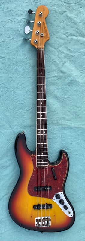 Fender Jazz Bass 1966 - Sunburst Dot/Binding - Super image 1