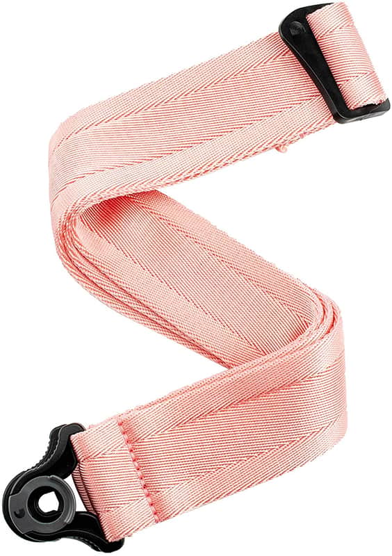 D'Addario 50BAL06 Auto Lock Guitar Strap - New Rose image 1
