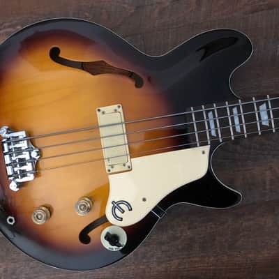 1998 Epiphone Jack Casady Signature Bass Rare Sunburst image 4