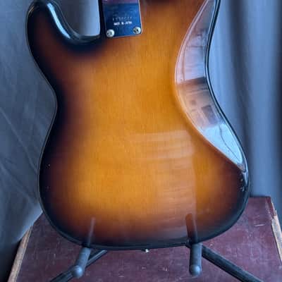 Vintage 1970s Ibanez P Bass Challenger - Sunburst Finish - MIJ - Lawsuit era - w/ Ibanez HSC image 9