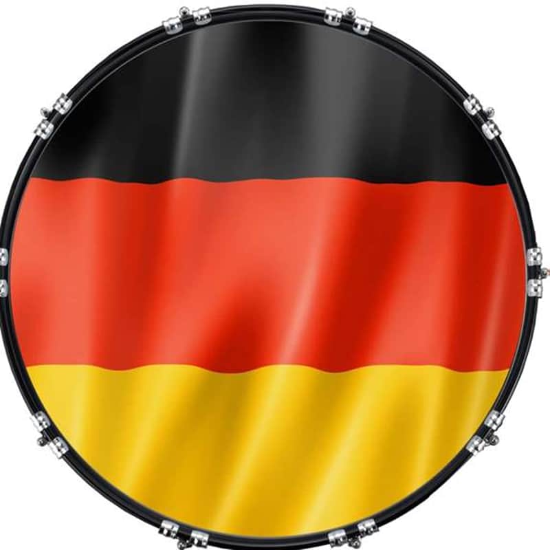 Custom Graphical 22" Kick Bass Drum Head Skin -Flag France image 1