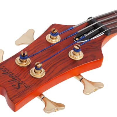 Schecter Stiletto Studio-4 FL LH Honey Satin image 10