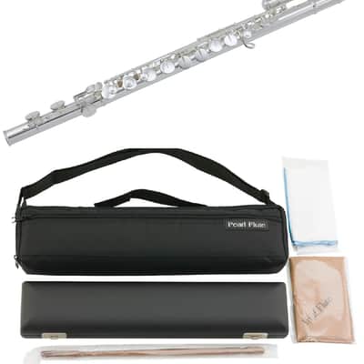 Pearl *Pre-Order* 201 Series Alto Flute Silver Plated w/Curved Upgraded Forza Headjoint +Case/Cover | PFAF201U | WorldShip | Special Order | Authorized Dealer image 1