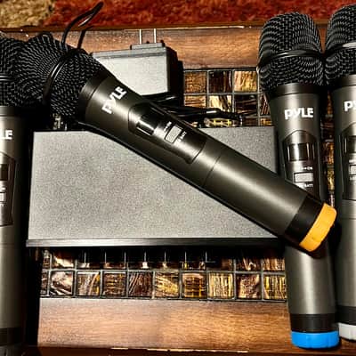 Pyle Portable UHF Wireless, 4 mic and LEKATO MS-1 Ear Monitor, 2 headset 2023 image 2