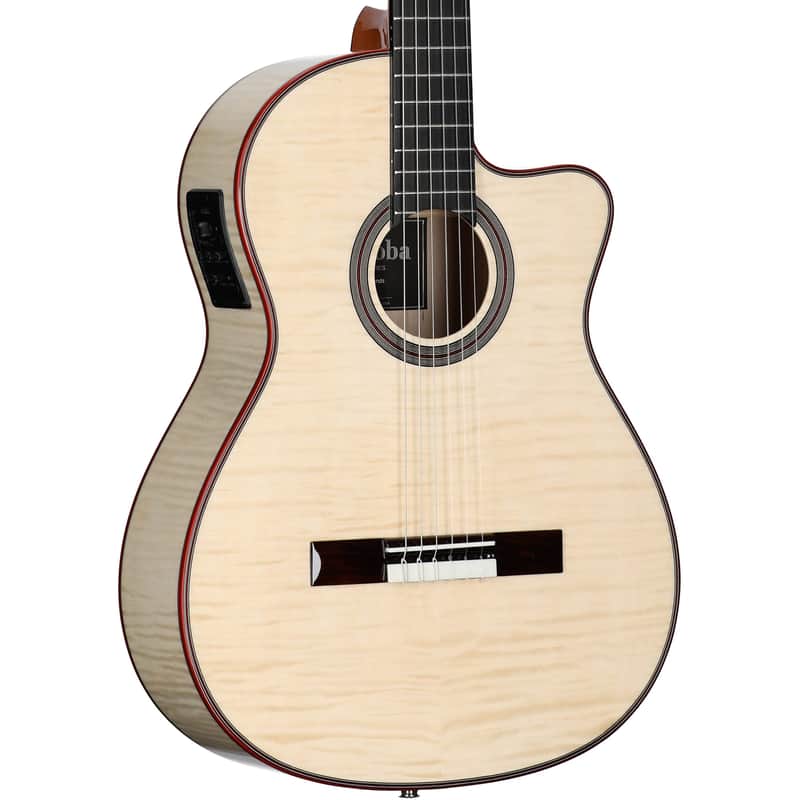 Cordoba Fusion 12 Classical Acoustic-Electric Guitar, White Sands image 1