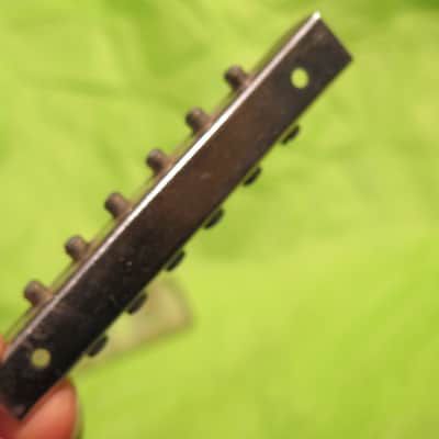 vintage 1960's clear Lucite bridge + tailpiece for solid body electric  - WHO MADE THIS??? image 8