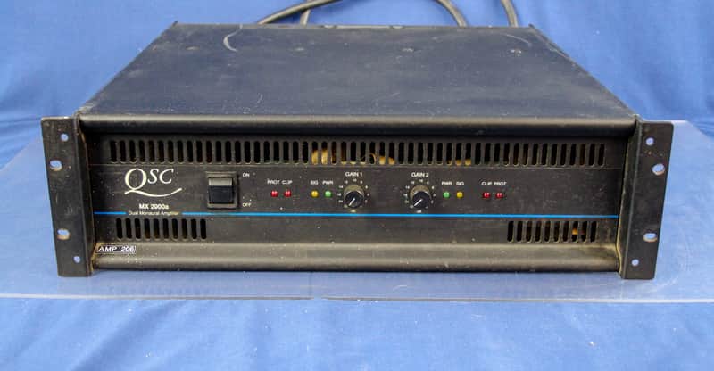 QSC MX2000A 650 Watt 2-Channel Professional Dual Monaural Power