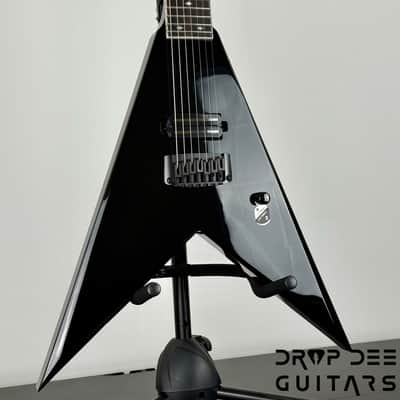 ESP LTD Jack Simmons JS-7 Baritone 7-String Electric Guitar w/ Case - Black image 3