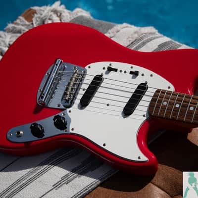2008 Fender MG69/MH - '69 Mustang Reissue - Red w Matching Headstock - Pro Set Up w Perfect Frets/Action/Intonation! image 11