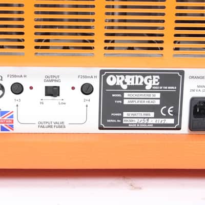 Orange Rockerverb 50 2007 - orange image 8