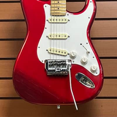 Fender Standard Stratocaster with S1 Tremolo with Maple Fretboard in Candy Apple Red w/OHSC image 2