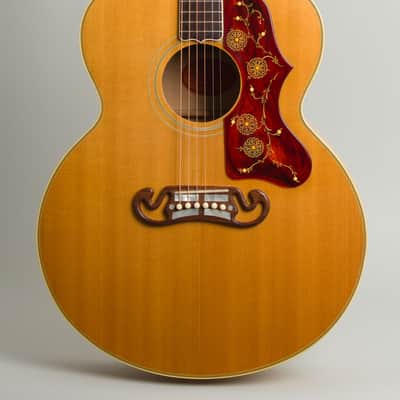 Gibson  J-200N Flat Top Acoustic Guitar (1958), ser. #A-27247, original brown hard shell case. image 3