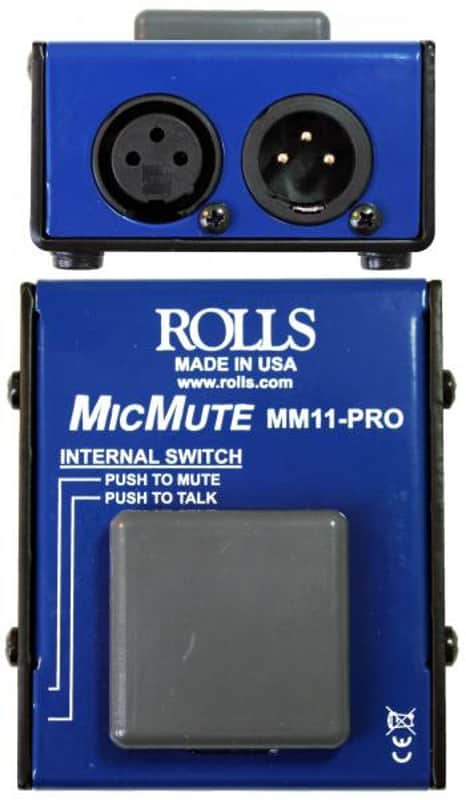 Rolls MM11-PRO Professional Microphone Mute / Talk Switch image 1