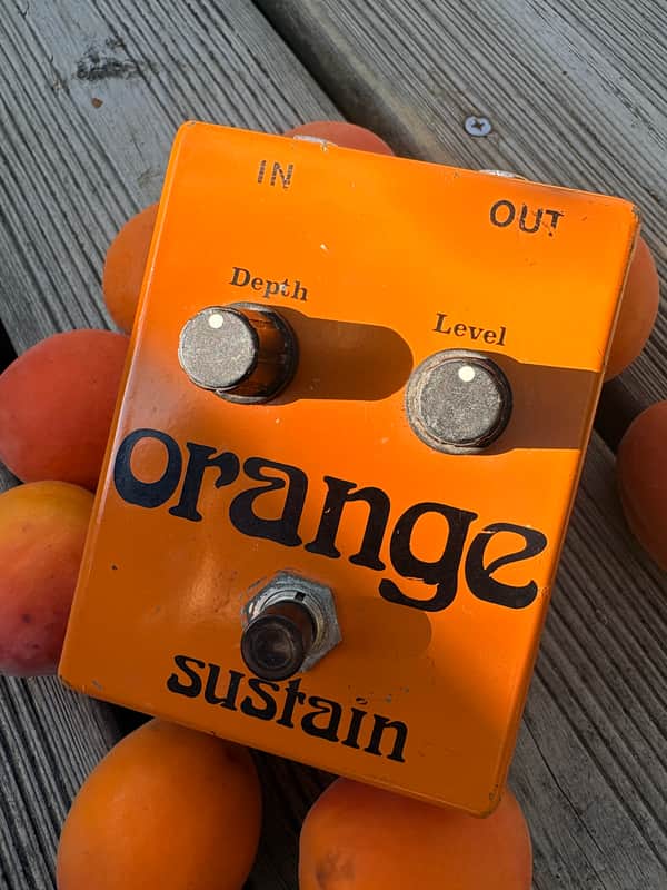 1970’s Orange Sustainer ultra rare pedal stomp box fuzz sustain compression collector vintage image 1