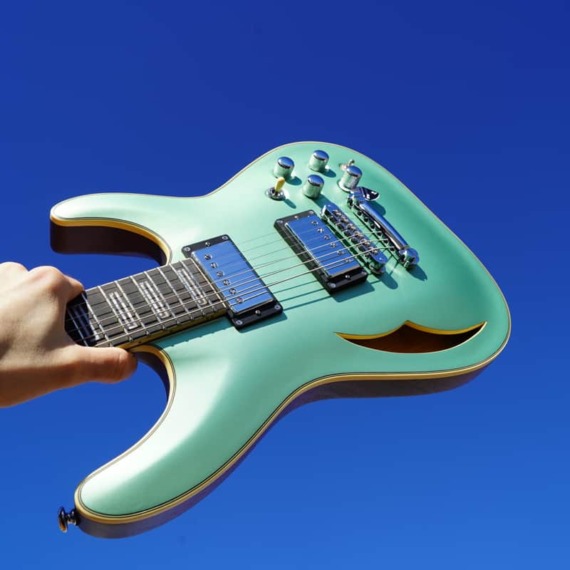 Schecter DIAMOND SERIES C-1 EA Classic - Pellham Blue 6-String Electric Guitar (2023) image 1