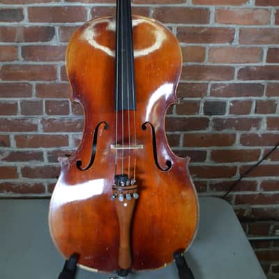 John Juzek 1/2 size cello 1950's - Tan and Brown image 1