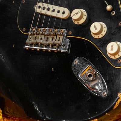 Fender CS 62/63 Dual-Mag II Strat Relic RW Limited 2020 - ABLK/3STB image 10