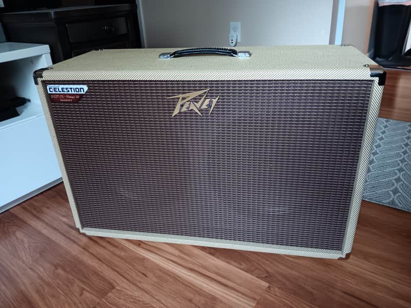 Peavey 212-C 60W 2x12" Cabinet 2010s - Tweed ((with custom cover)) image 1