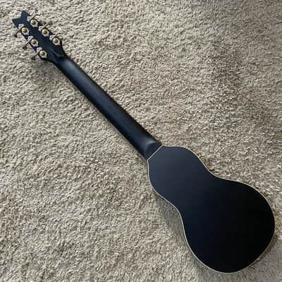 Black Washburn Warrior 34 Inch Travel Acoustic Guitar with Bag image 4
