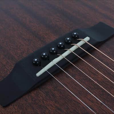 Swing Hybrid-M All Solid Electric Acoustic Slim Guitar Piezo Magnetic Pickup image 8